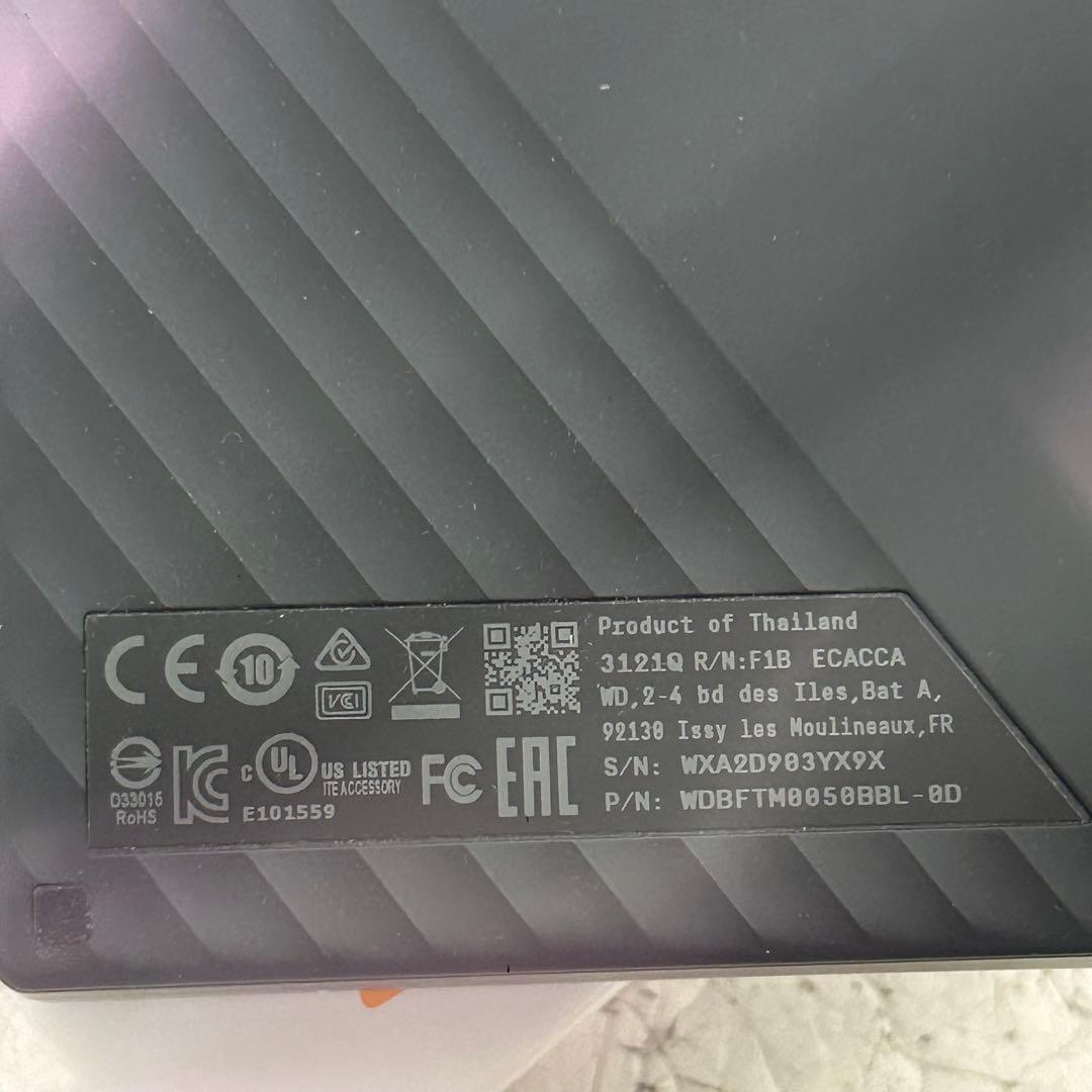 WD my passport ultra ポータブルHDD 5TB USB-C