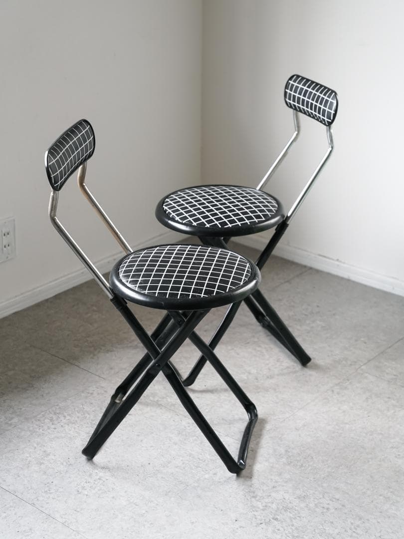 80's ポストモダン vintage フォールディングチェア レトロポップ