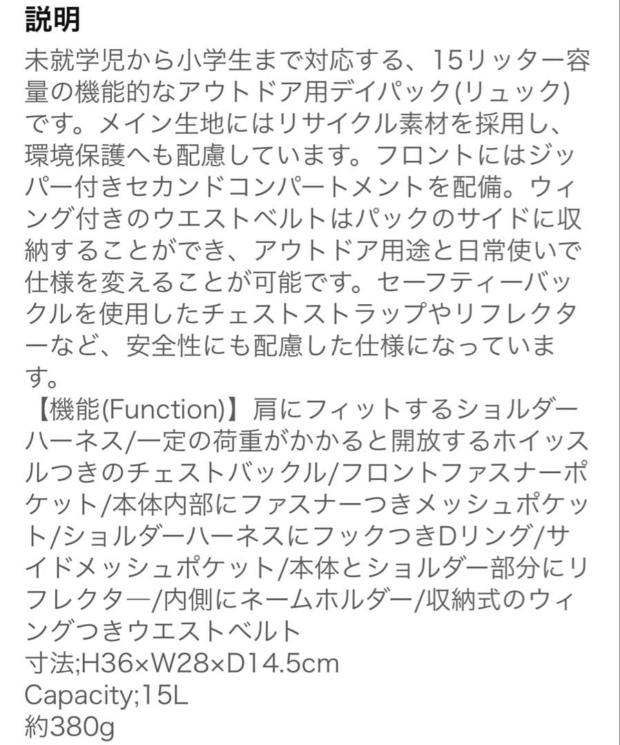 THE NORTH FACE SMALL DAY ブラックリュック