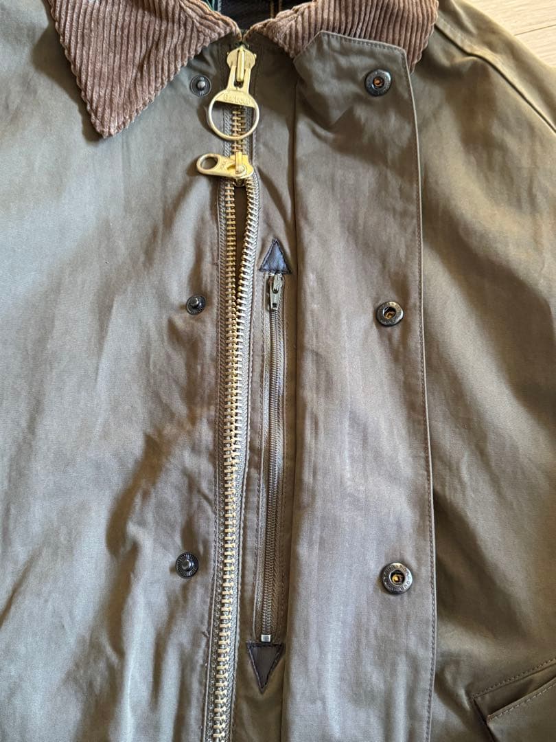 試着のみ　Barbour バブアー トランスポート　ノンオイルドジャケット 38