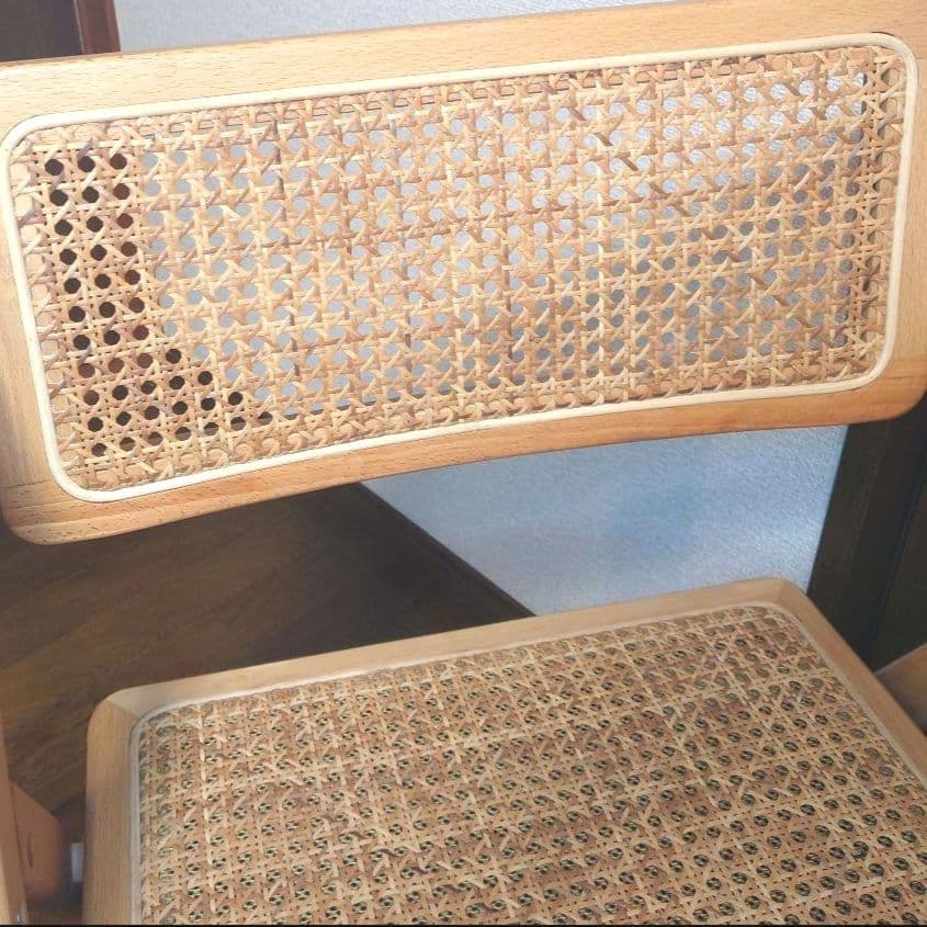 今治ラタン　チェア　木製　折りたたみ椅子　北欧風　韓国風　折りたたみチェア