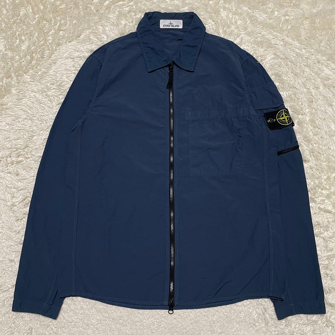 STONE  ナイロン オーバーシャツジャケット NAVY Mサイズ