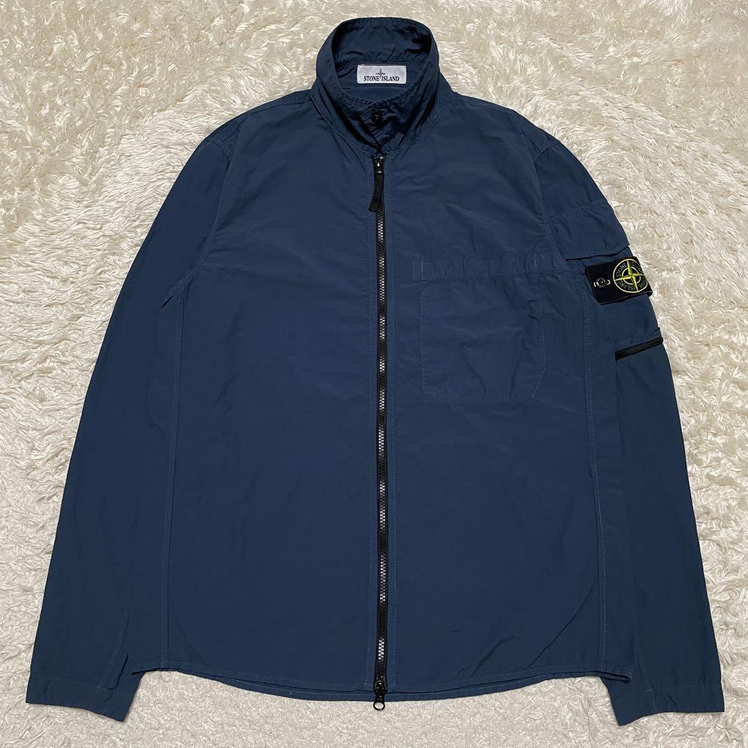 STONE  ナイロン オーバーシャツジャケット NAVY Mサイズ