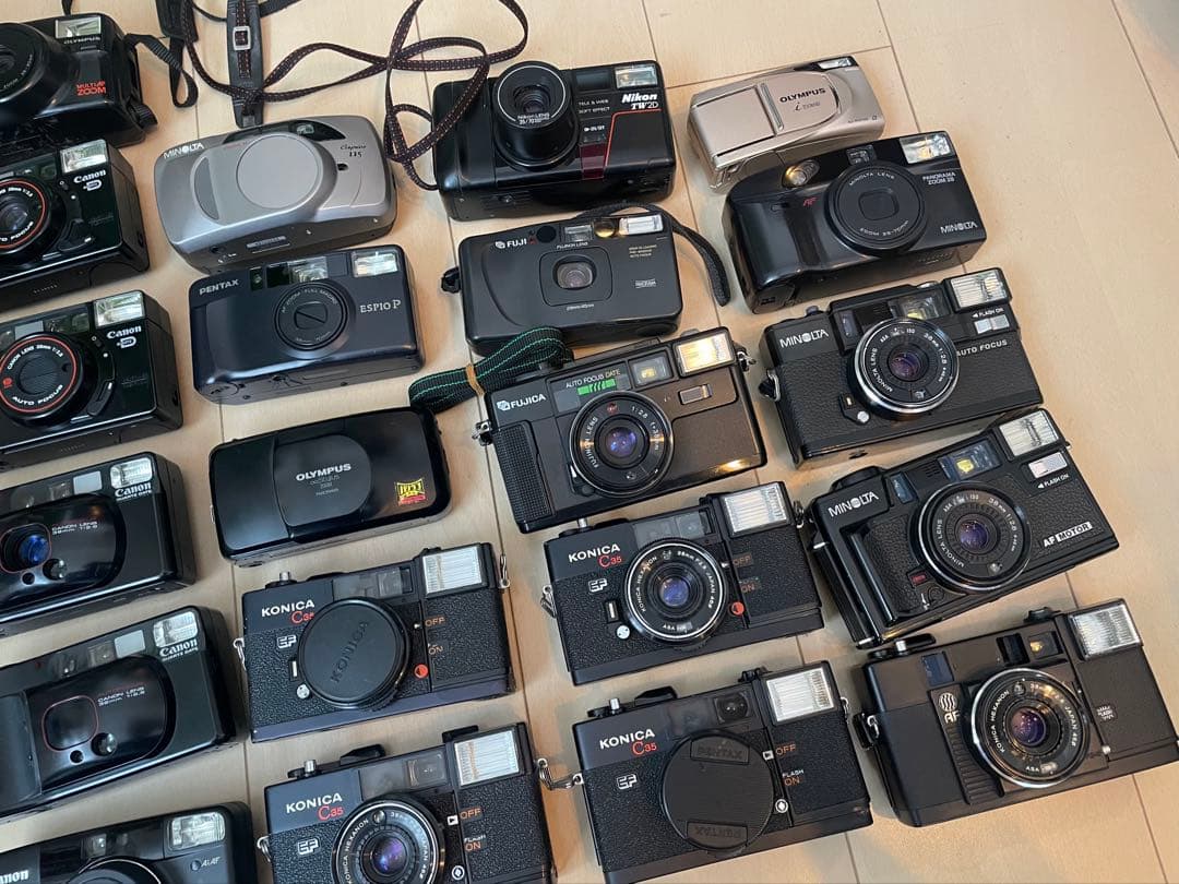 【全26台】コンパクトフィルムカメラのまとめ売り｜ジャンク品