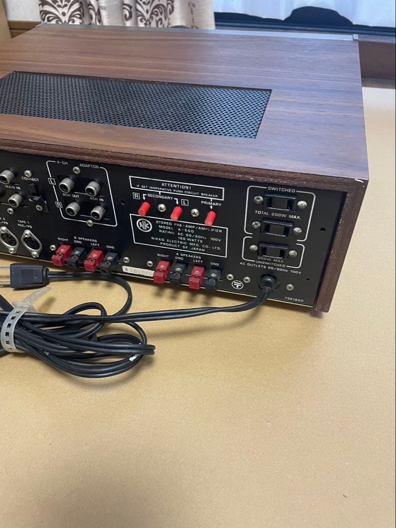 貴重入手困難　ＮＩＫＫＯ◆Ａ－５００　アンプ◆動作確認済み