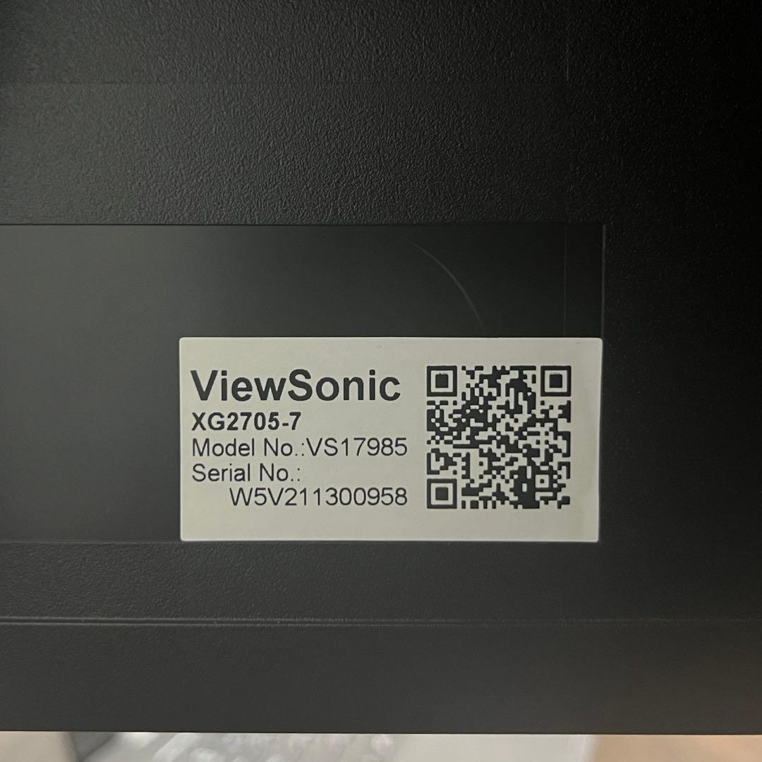 状態良好‼️ViewSonic XG2705 27インチワイドゲーミングモニター