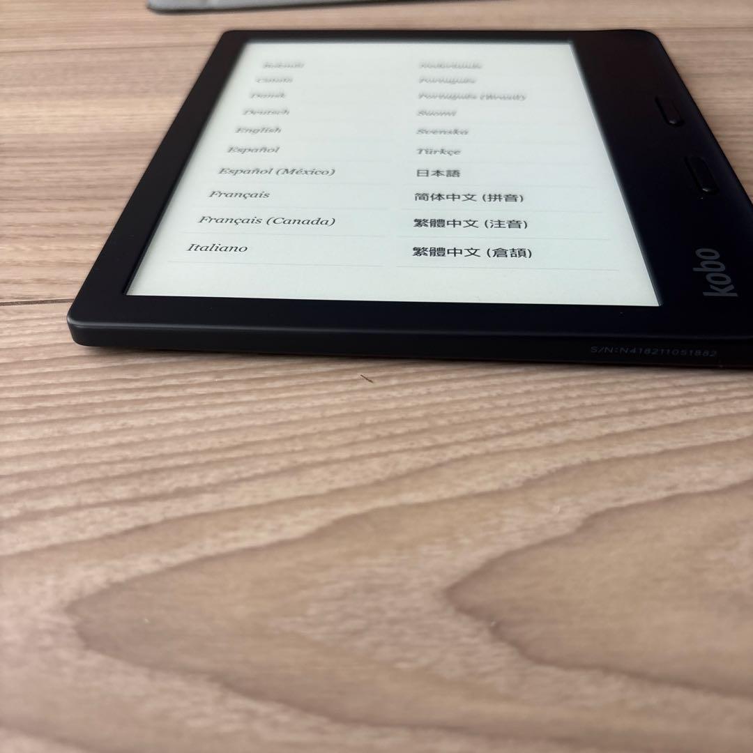 Rakuten Kobo Libra2 電子書籍リーダー　ブラック カバー付き