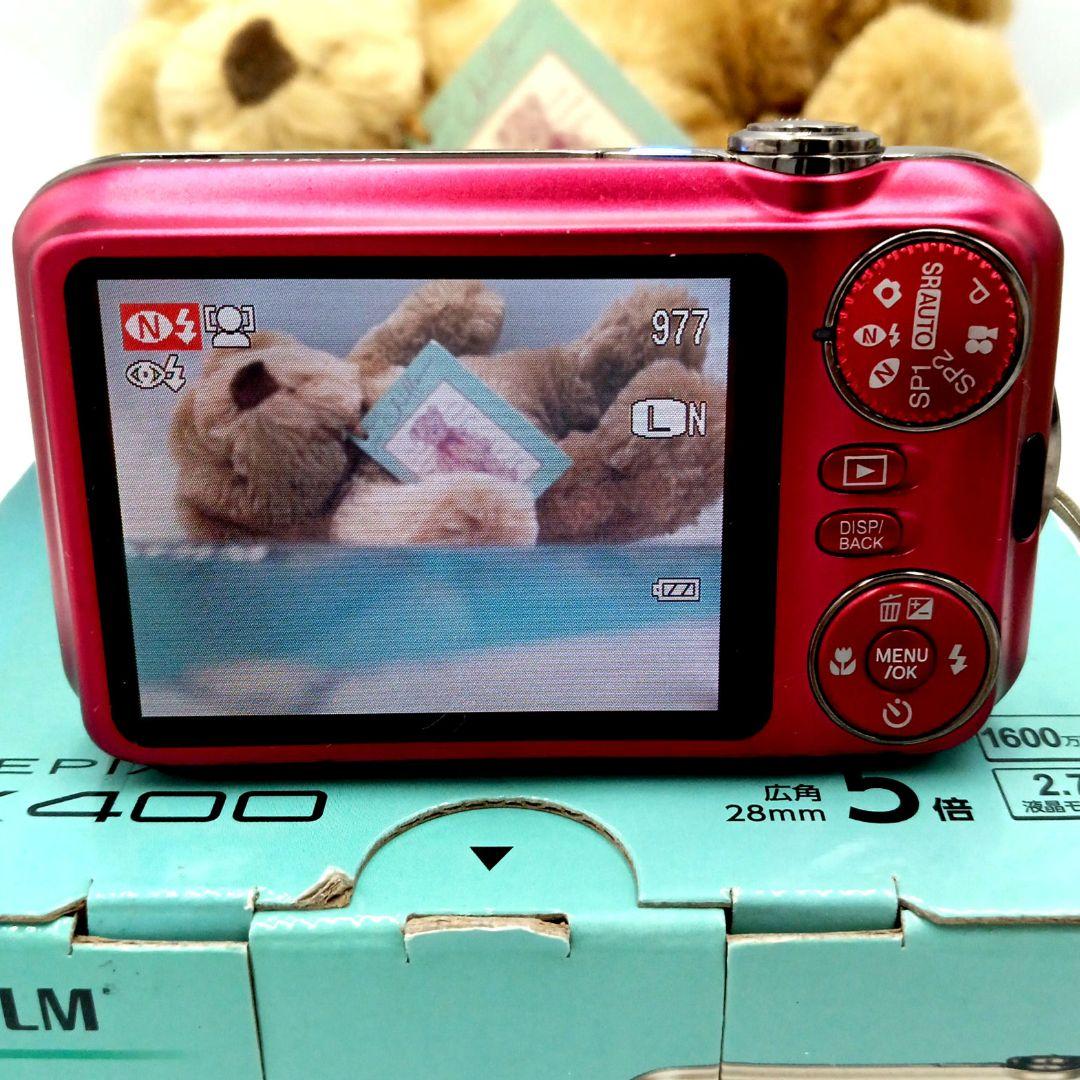 FUJIFILM Finepix JX400 デジタルカメラ レッド