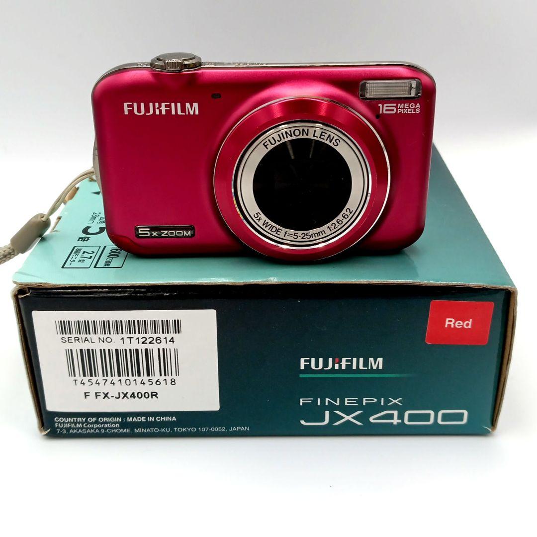 FUJIFILM Finepix JX400 デジタルカメラ レッド