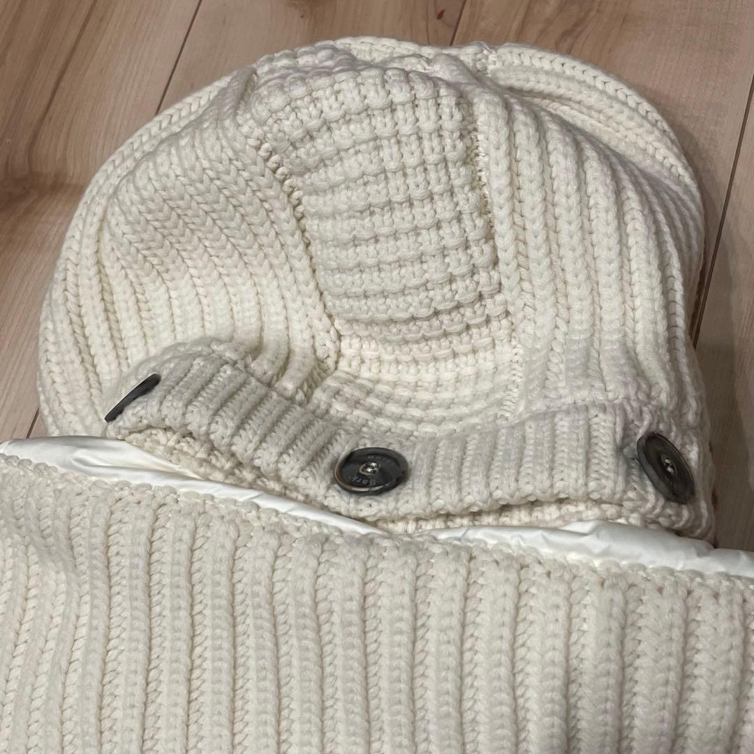 【美品】バーク　Bark ニットダッフル　ダウン　ロングコート　ホワイト