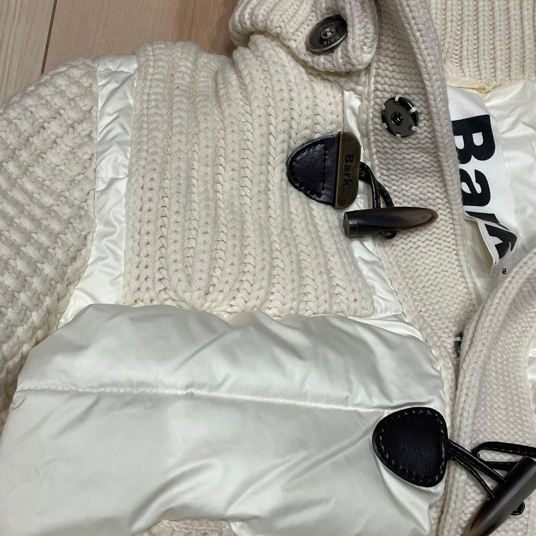 【美品】バーク　Bark ニットダッフル　ダウン　ロングコート　ホワイト