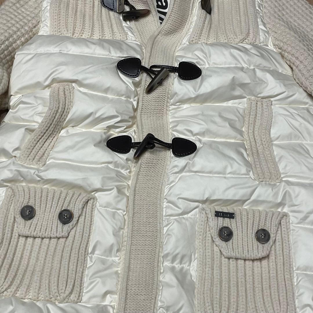 【美品】バーク　Bark ニットダッフル　ダウン　ロングコート　ホワイト
