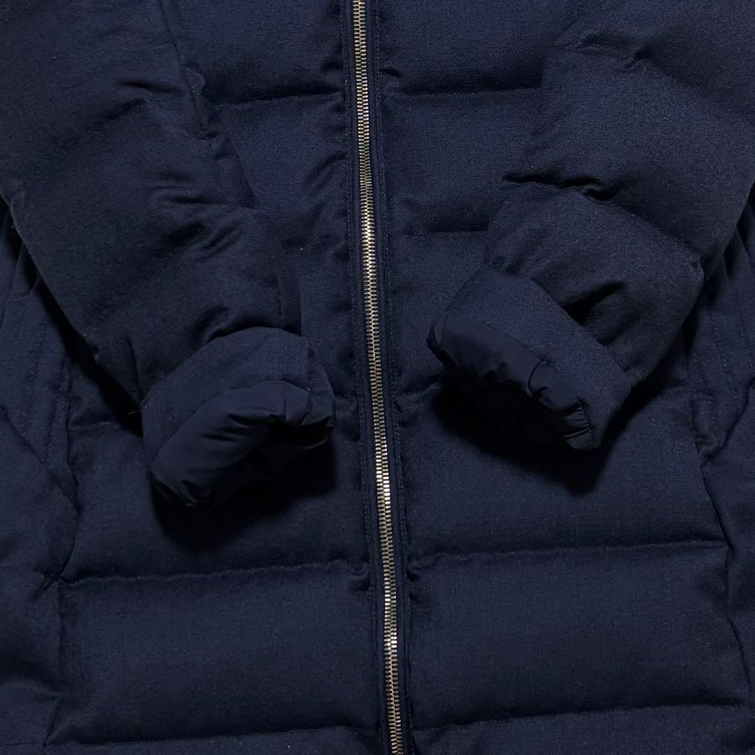 ✨別注/極美品/M✨タトラス ダウンコート ポリテアマ 2way ウール 濃紺