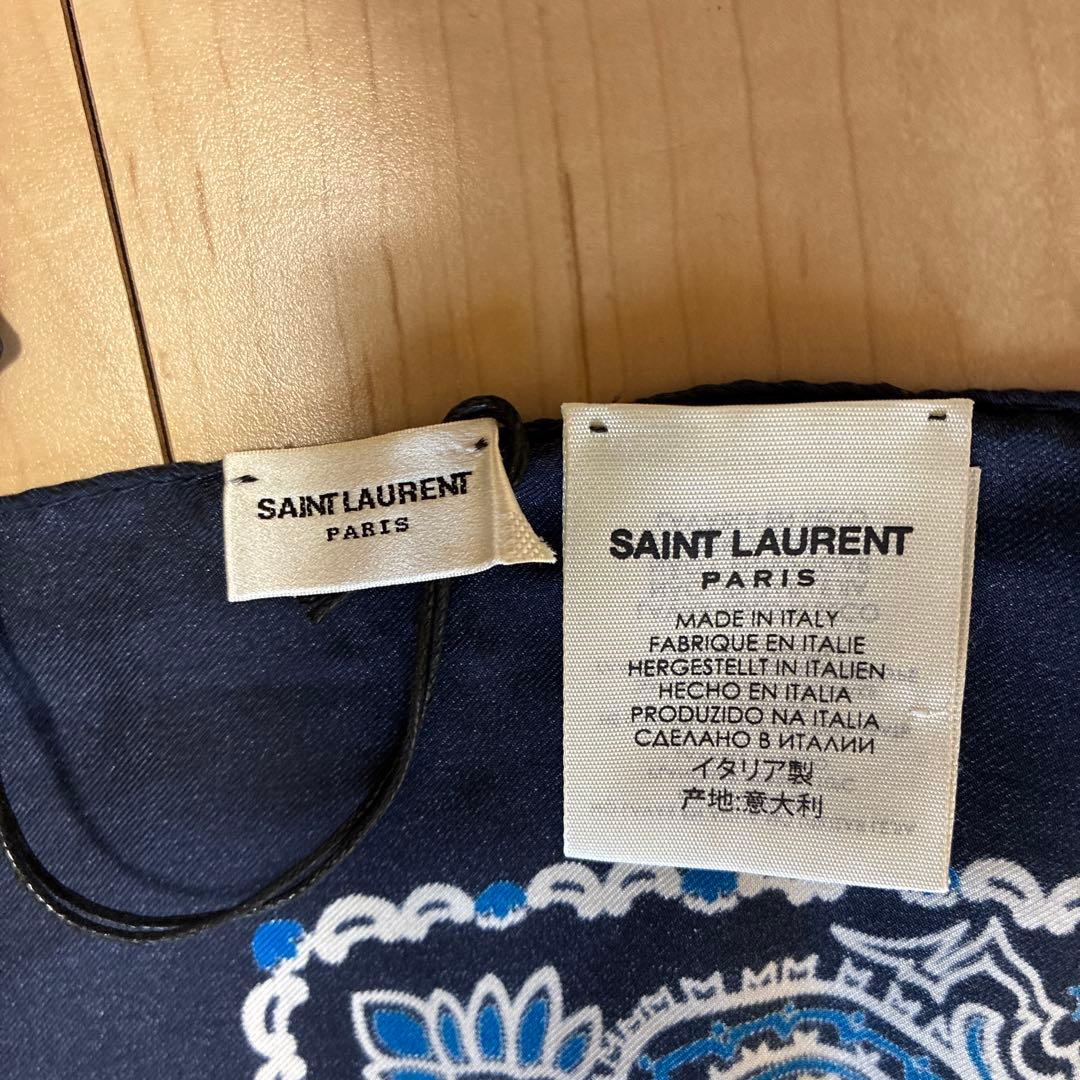 SAINTLAURENT PARIS メンズ　スカーフ　新品未使用