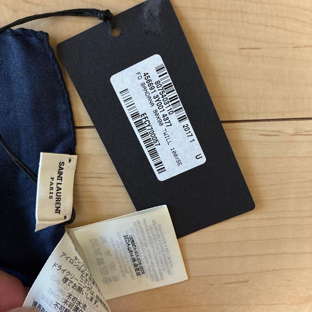 SAINTLAURENT PARIS メンズ　スカーフ　新品未使用