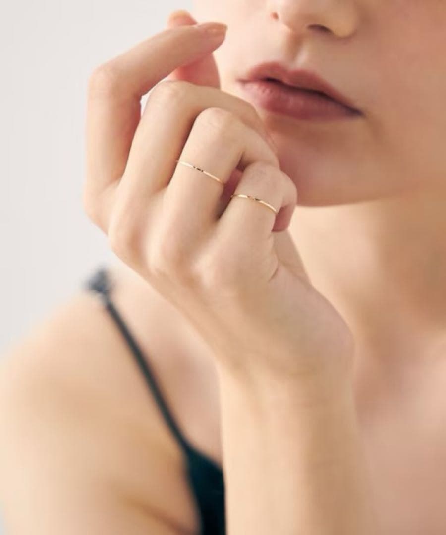 【ete】K10YG ワイヤーリング