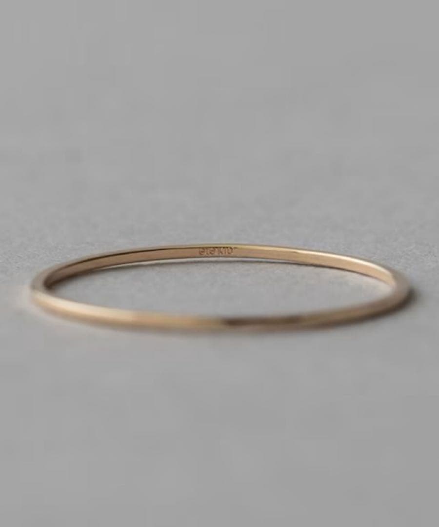 【ete】K10YG ワイヤーリング