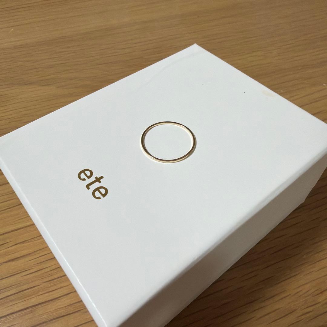 【ete】K10YG ワイヤーリング