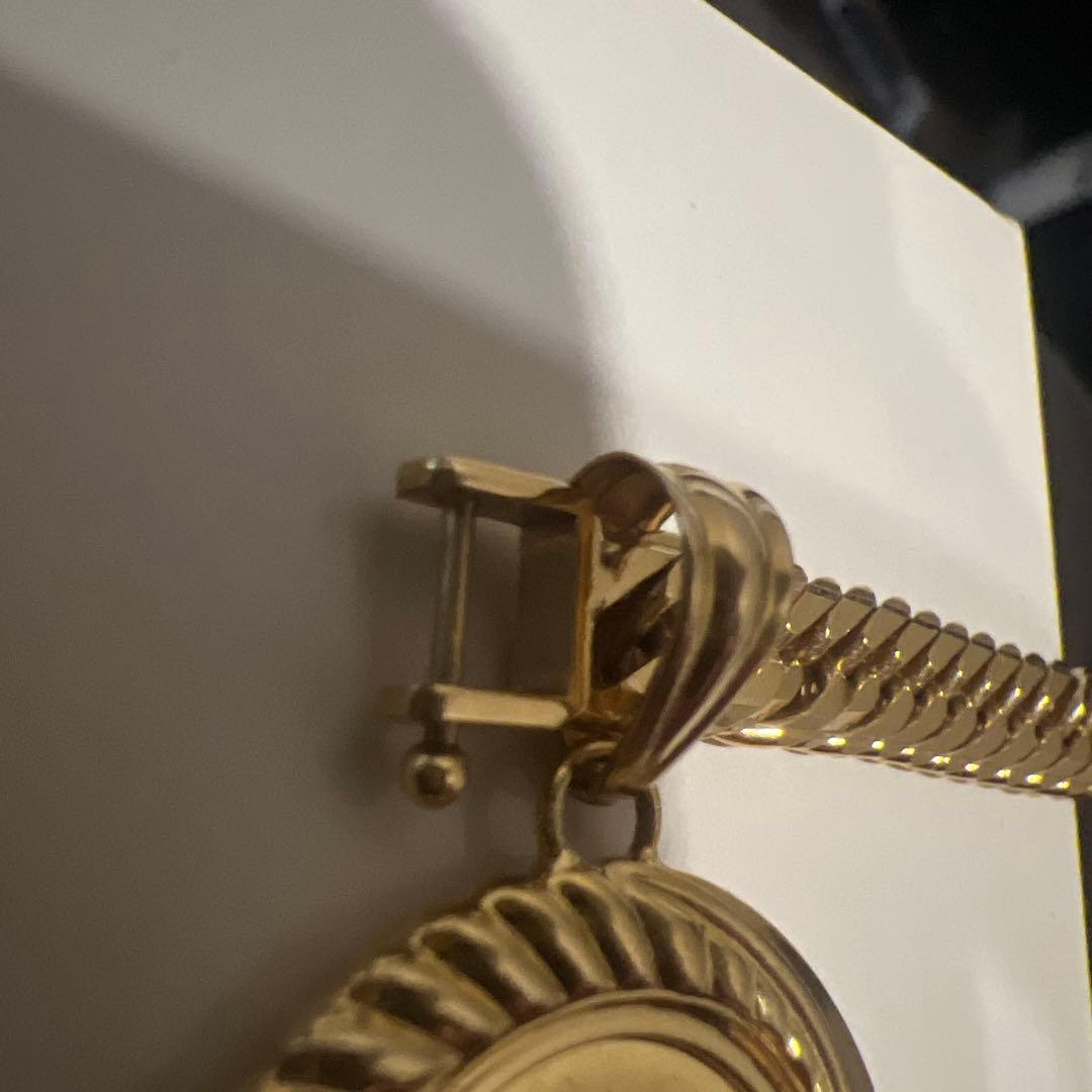 k24ペンダントトップ　エリザベス1/10oz マリア　枠k18