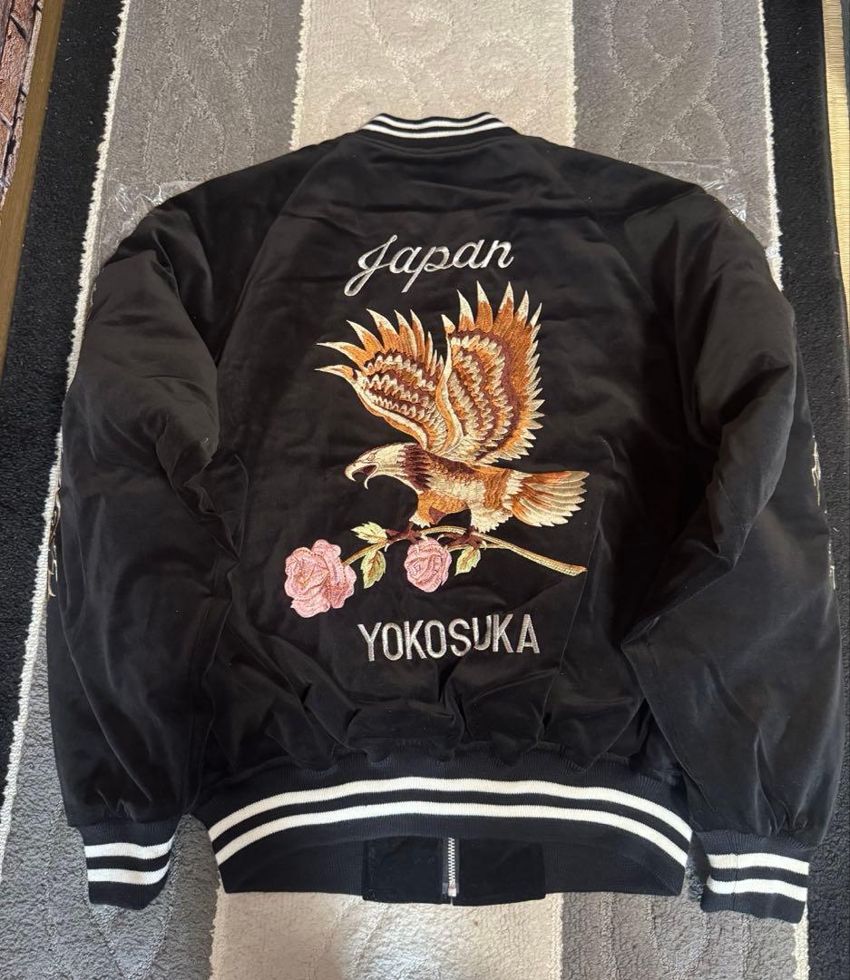 ⭐︎試着のみ⭐︎ hoshihime 星姫　鷹　バラ　スカジャン　ベロア　LL