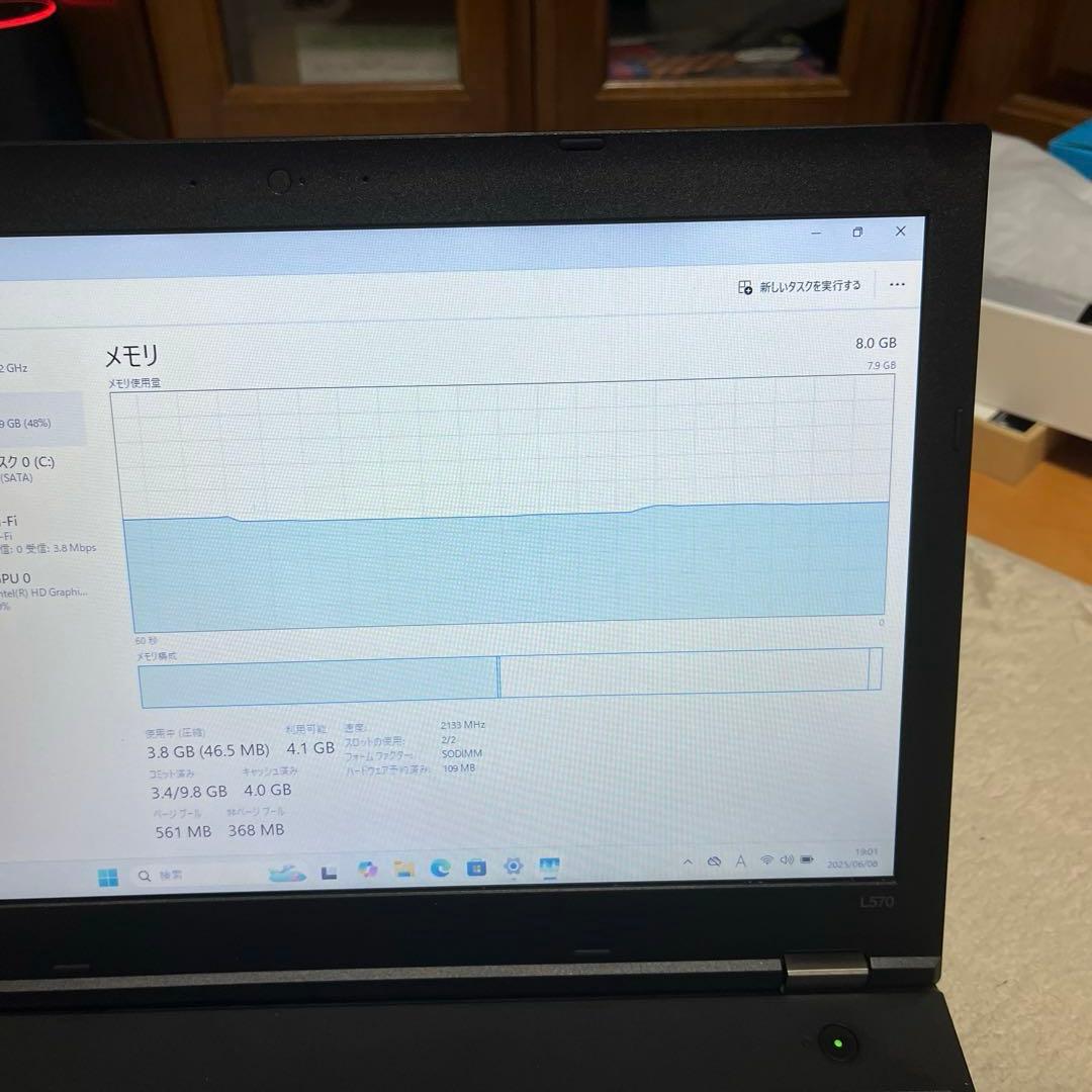 【値下げ‼️】ThinkPad Celeron@2.20 8GB SSD256GB