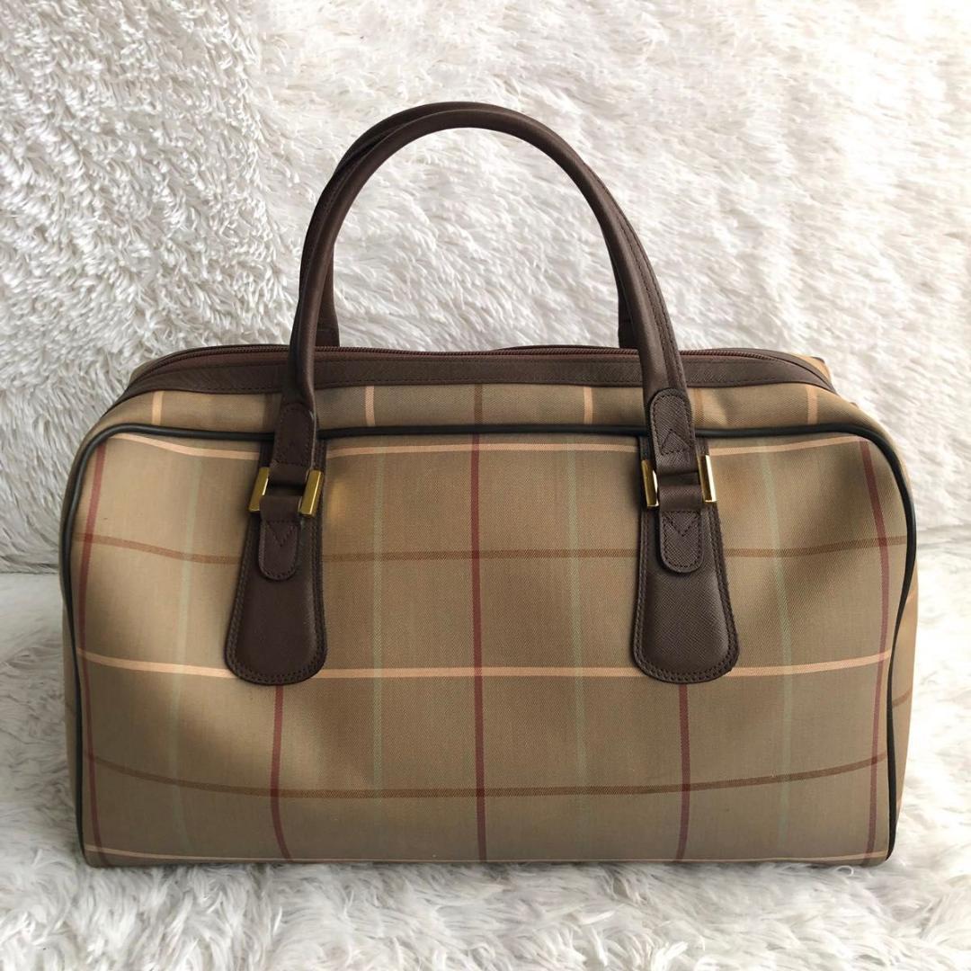 ボストンバッグ レディース 旅行 BURBERRY バーバリー チェック バッグ