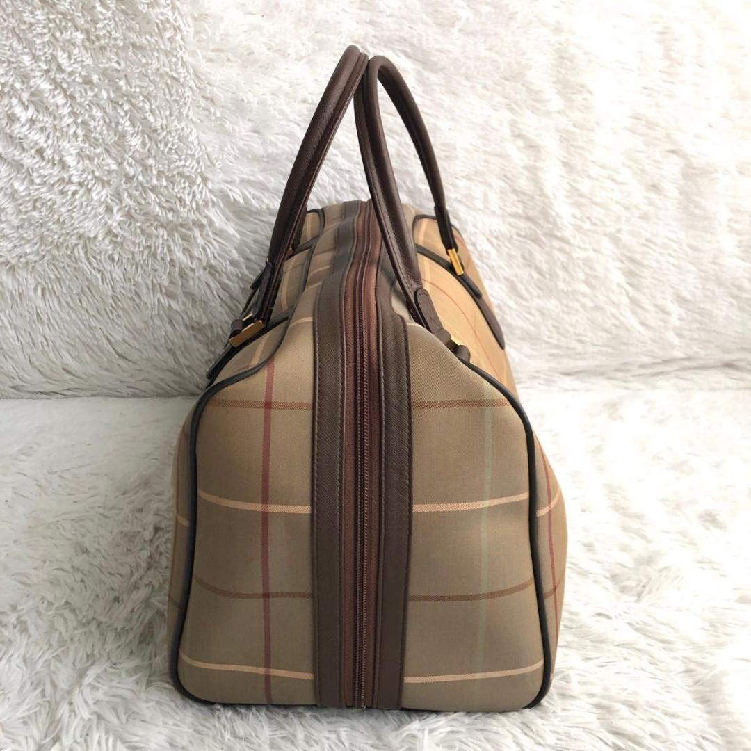 ボストンバッグ レディース 旅行 BURBERRY バーバリー チェック バッグ