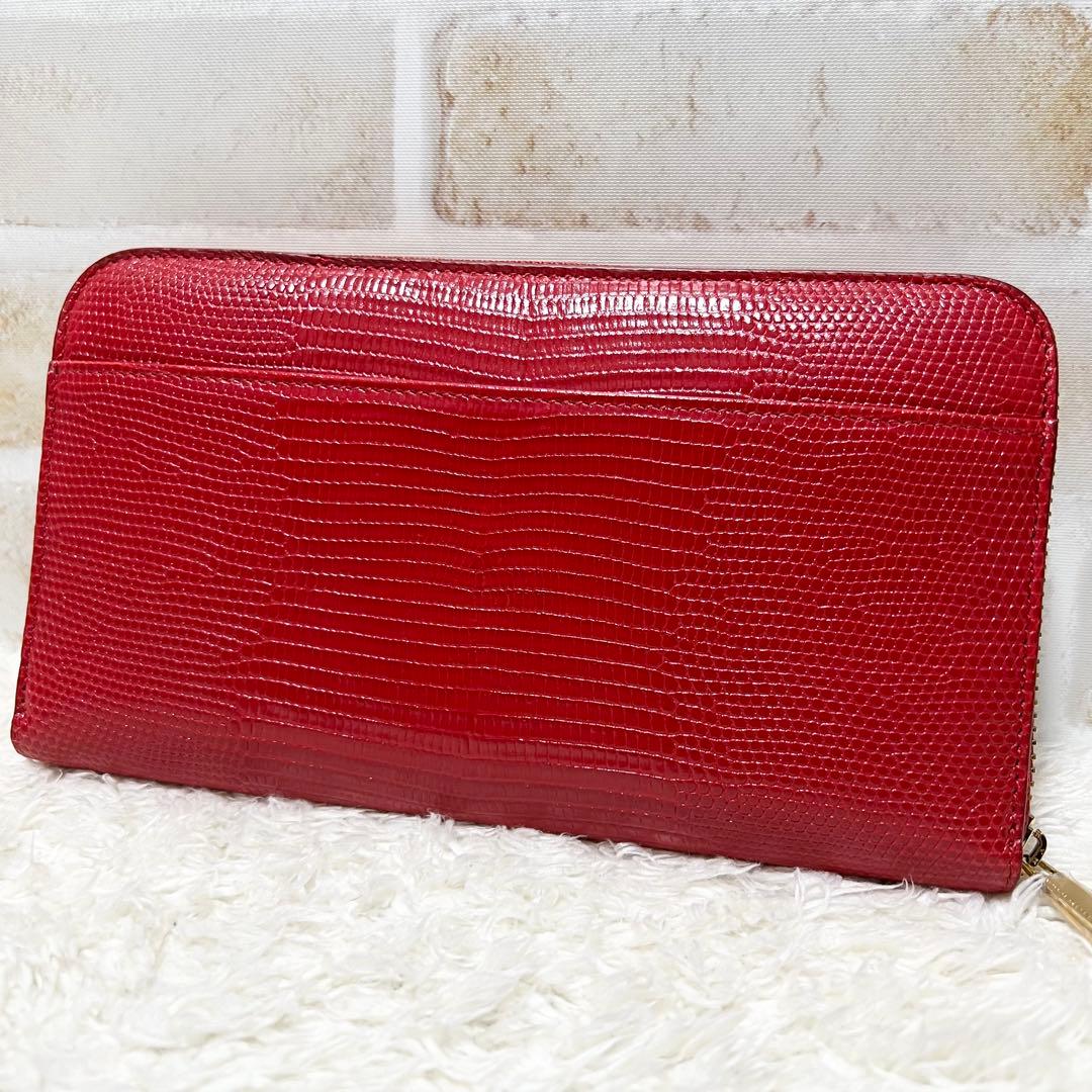 美品 ドルチェアンドガッパーナ 長財布 スタッズ DGロゴ ラウンドジップ