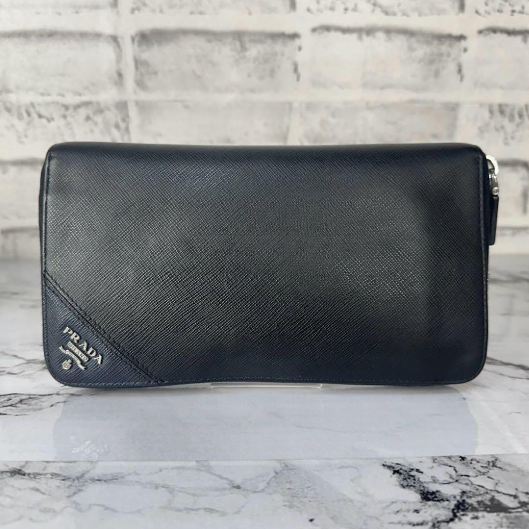 PRADA 2ML188長財布 オーガナイザー サフィアーノ 箱 Gカードあり