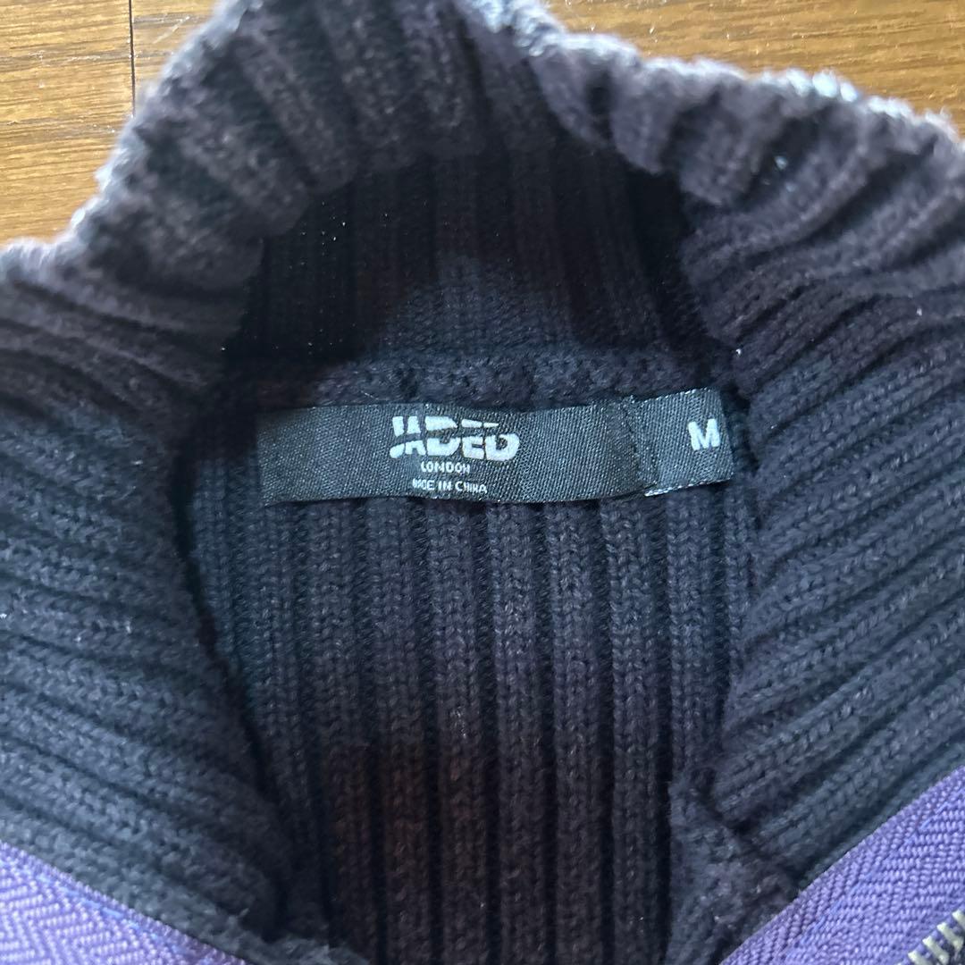 (完売品)jaded london 短丈ジップアップニット　size M