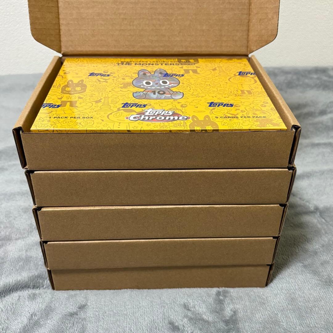 2025 Topps Chrome Labubu 5 BOX 新品・未開封