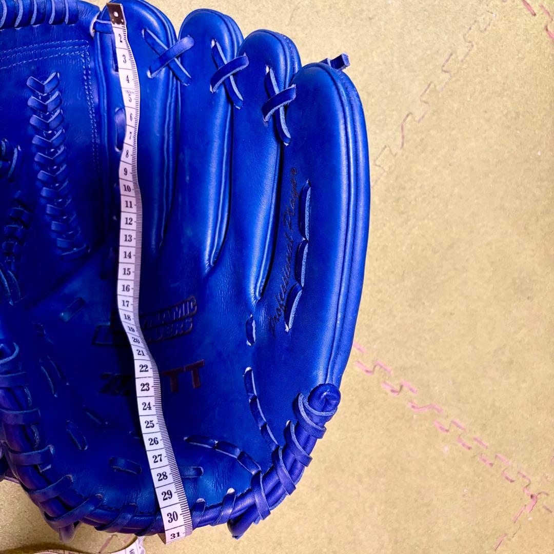 美品　ZETT 日本製 Kデザインウェブ ゼット 投手用 グローブ