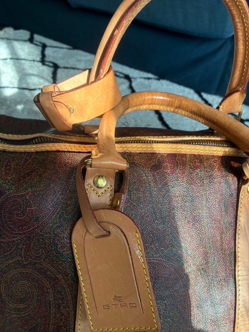 エトロ　ボストンバッグ ペイズリー柄 旅行バッグ　大容量