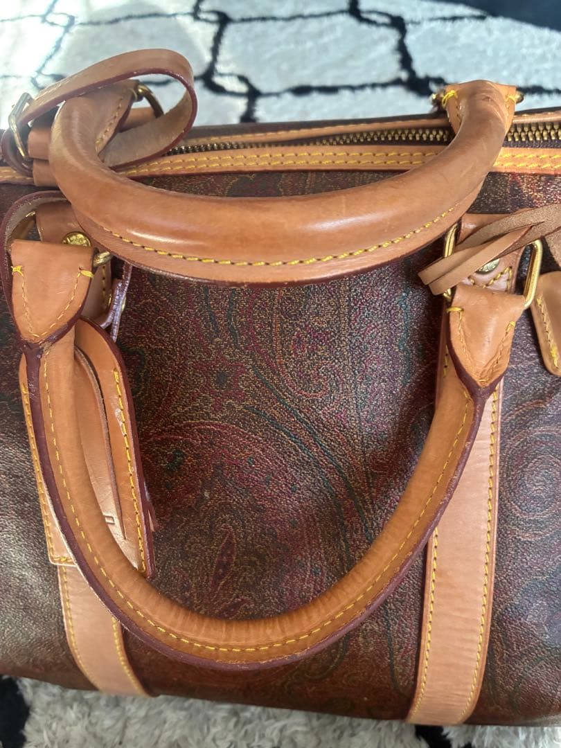 エトロ　ボストンバッグ ペイズリー柄 旅行バッグ　大容量