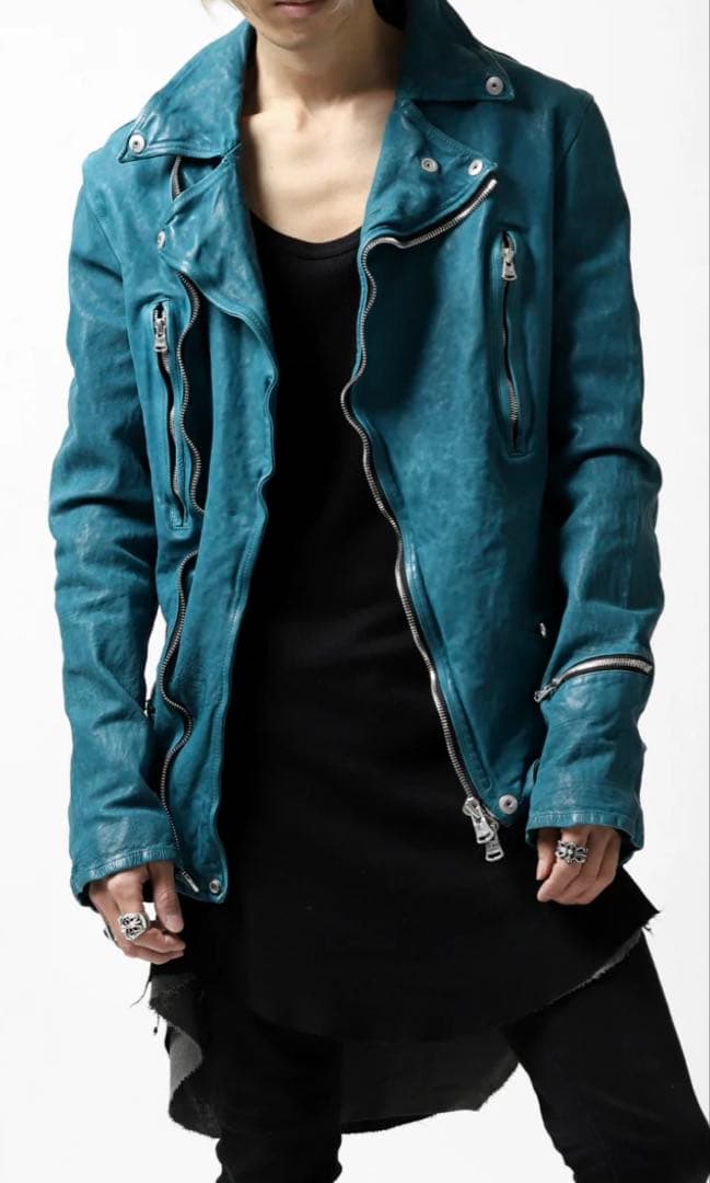 バックラッシュbacklashジャパンカーフダブルライダースLターコイズ祝日値下