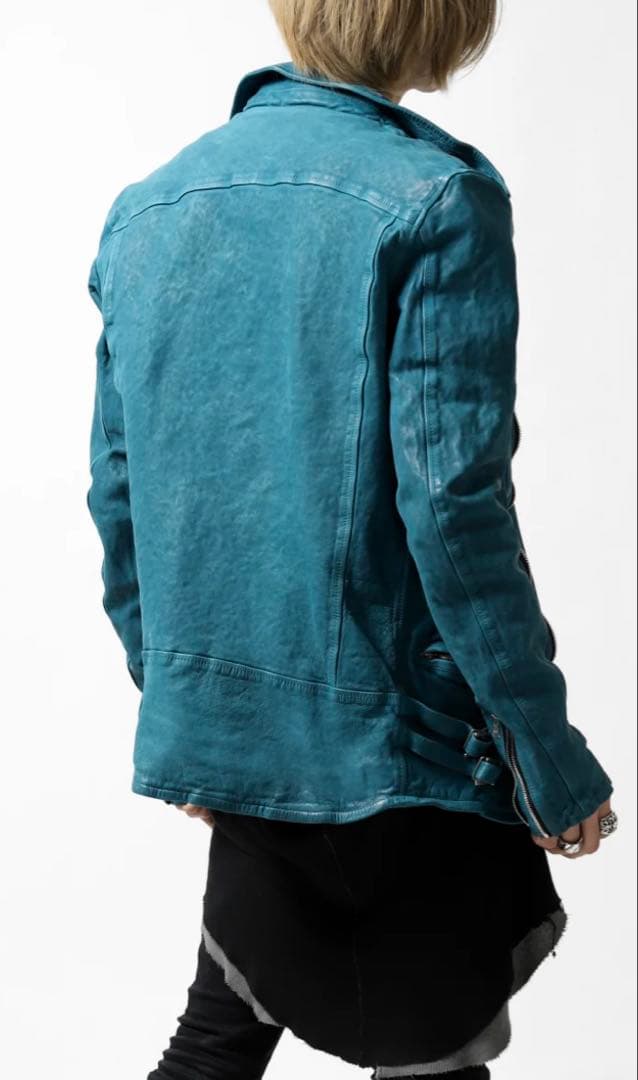 バックラッシュbacklashジャパンカーフダブルライダースLターコイズ祝日値下