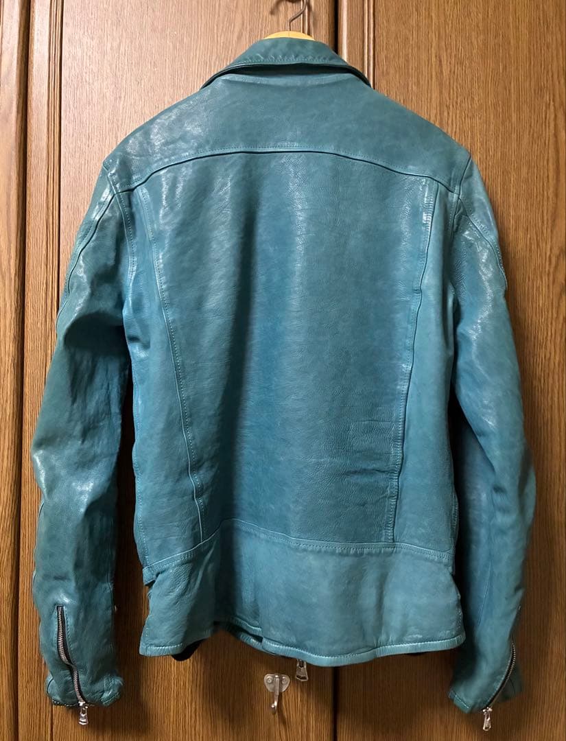 バックラッシュbacklashジャパンカーフダブルライダースLターコイズ祝日値下