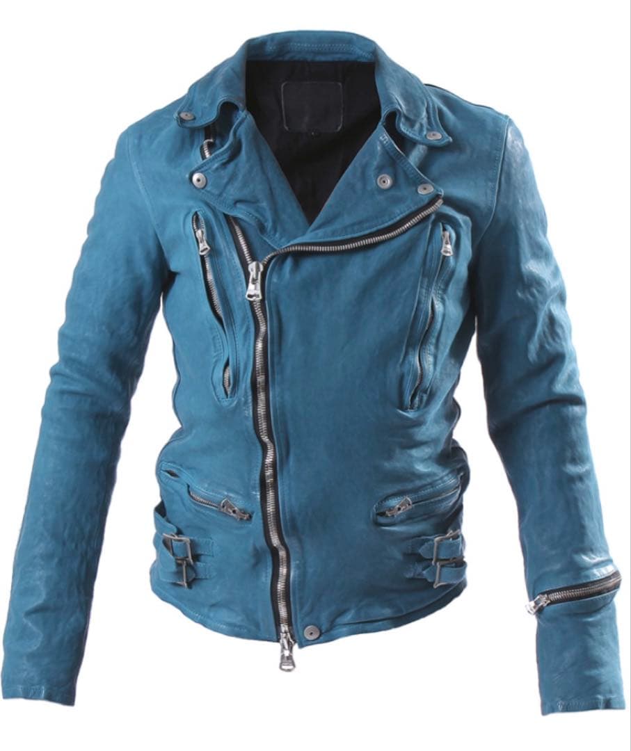 バックラッシュbacklashジャパンカーフダブルライダースLターコイズ祝日値下