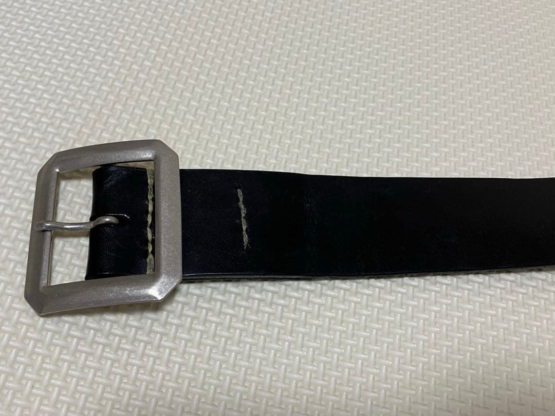 ウエアハウス　レザーベルト　ブラック