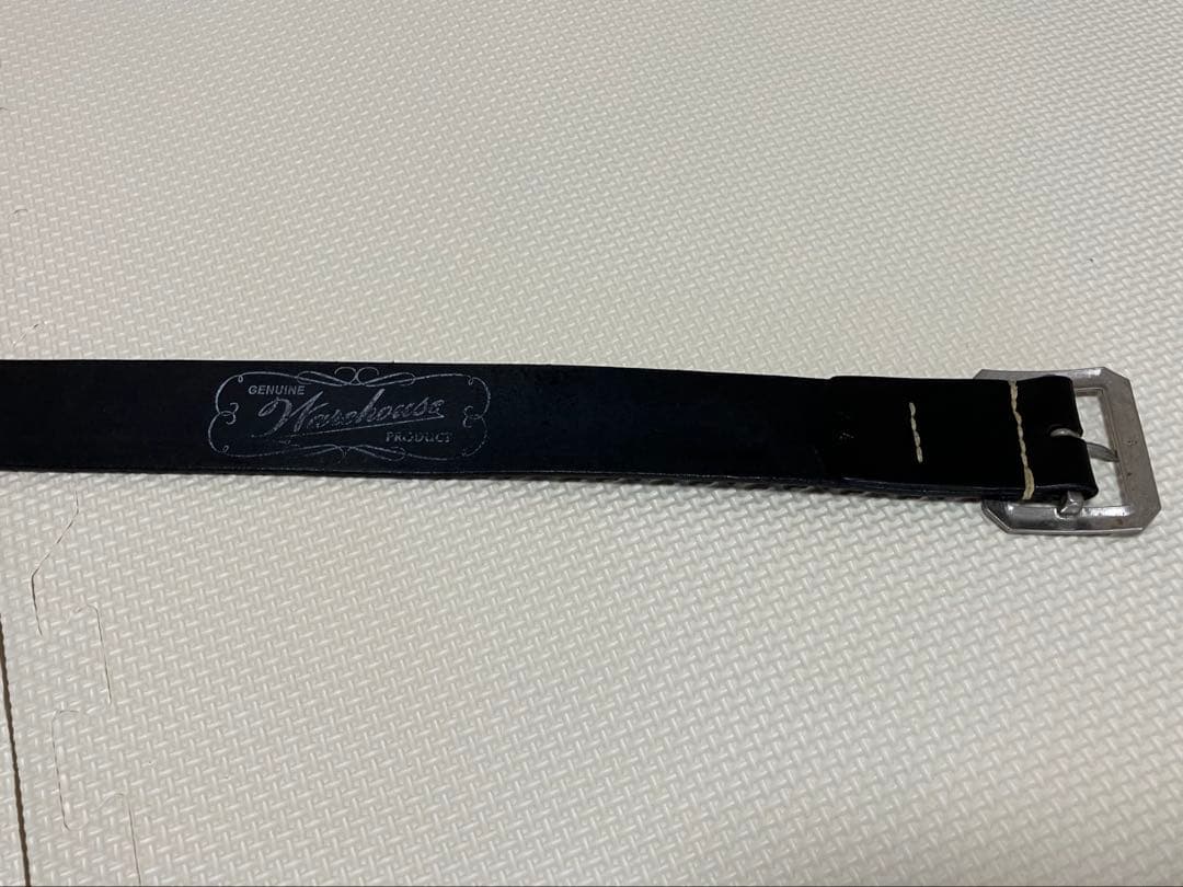 ウエアハウス　レザーベルト　ブラック