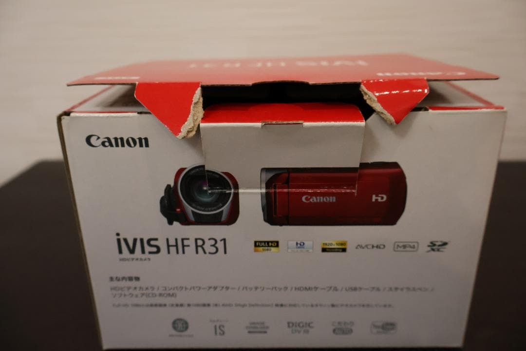 【動作良好】Canon デジタルビデオカメラ iVIS HF R31 シルバー