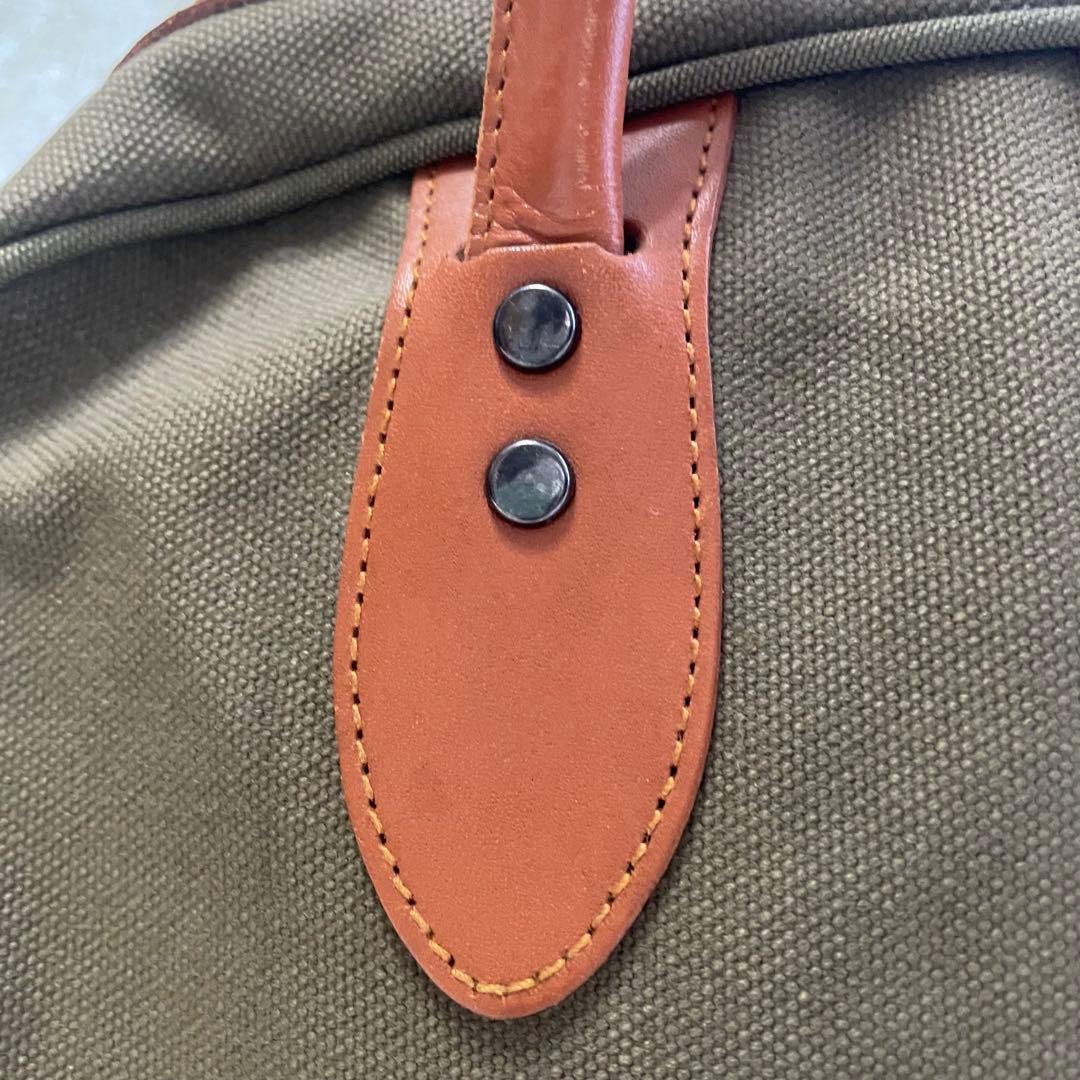 プーさん 一澤信三郎帆布 ボストンバッグ　オリーブ