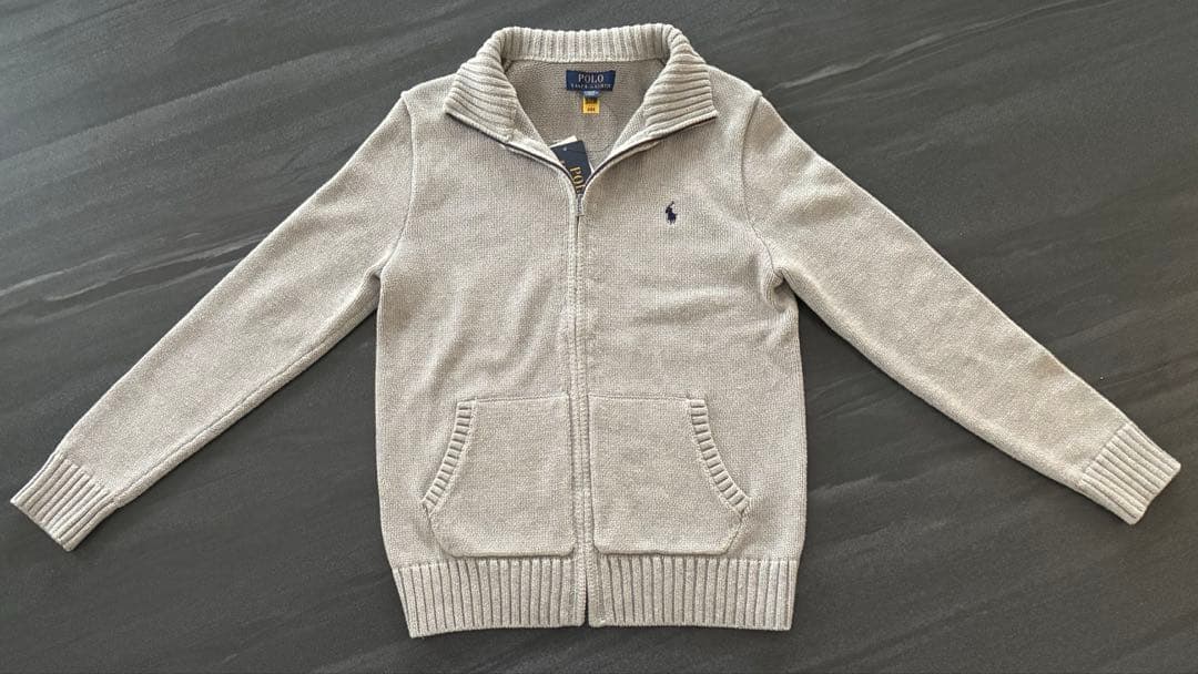 ラルフローレン　ニット　ジップアップセーター　タグ付き