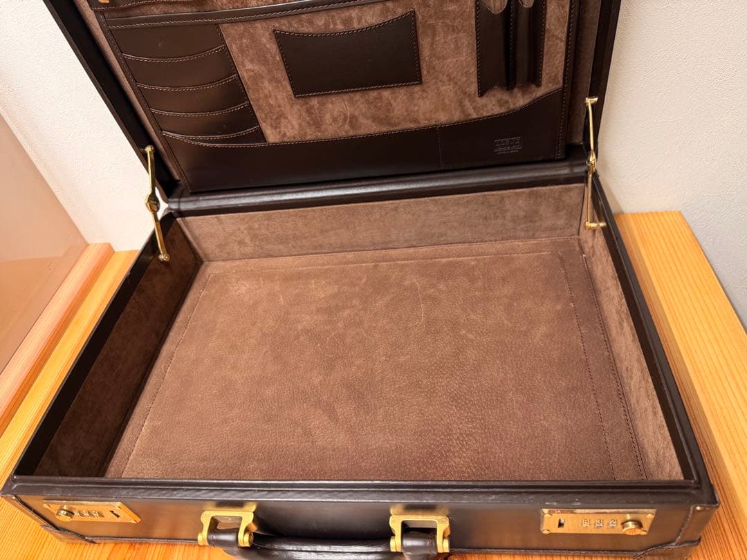 LOEWE アタッシュケース ブラウン レザー