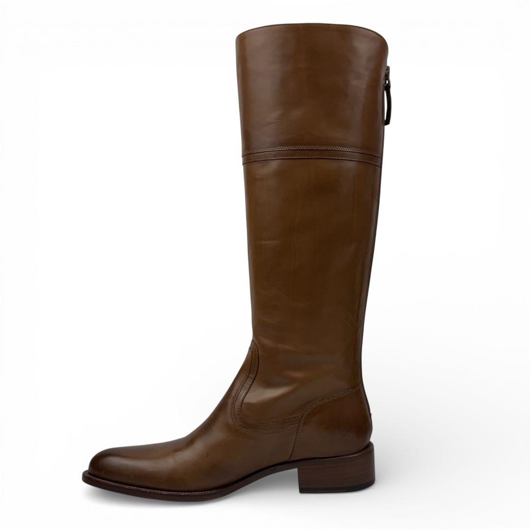 【使用感少】SARTORE サルトル　24cm 37 ロングブーツ　ブラウン