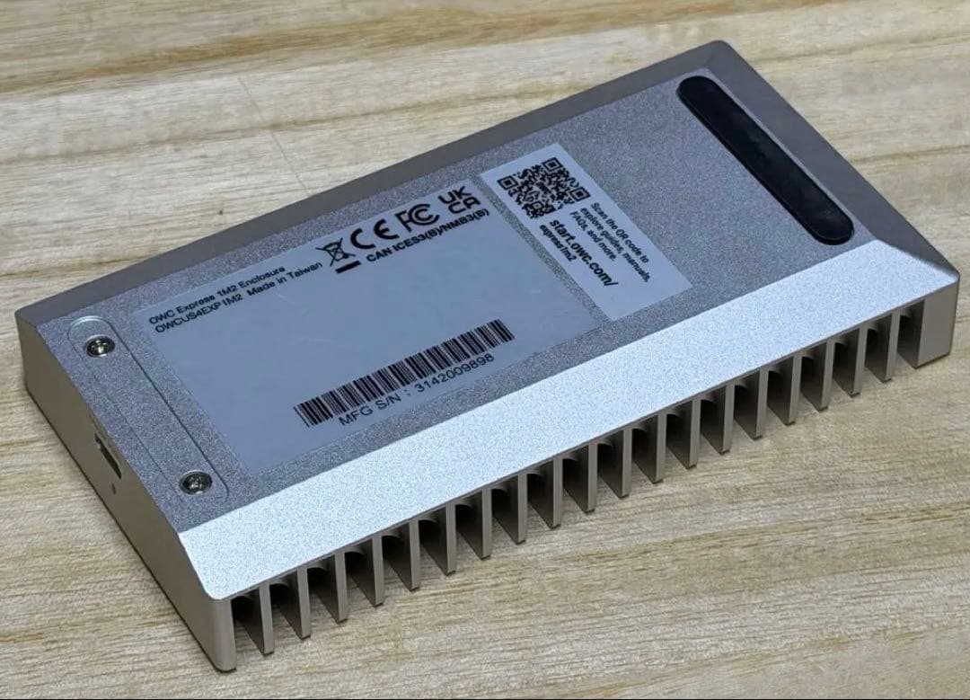 外付けハードディスク・ドライブ OWC(USB-C)40Gbps Express 1M2