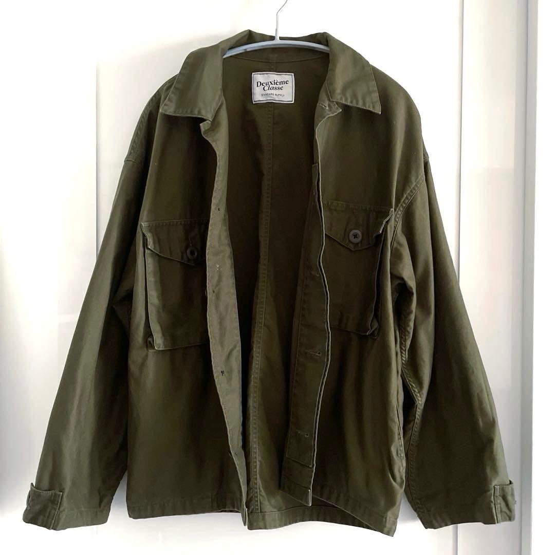 【美品】ドゥーズィエムクラス ビッグシャツ ミリタリージャケット