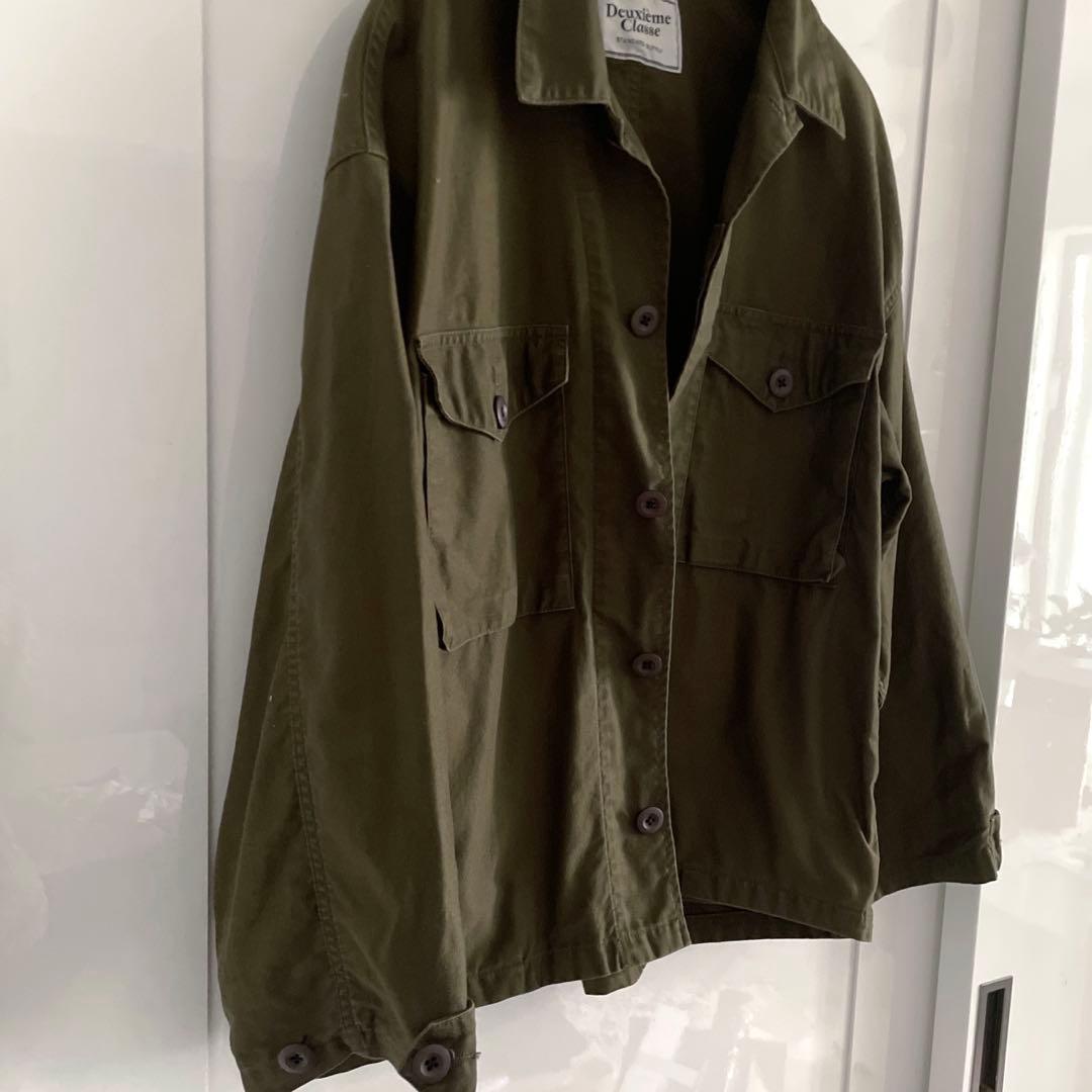 【美品】ドゥーズィエムクラス ビッグシャツ ミリタリージャケット