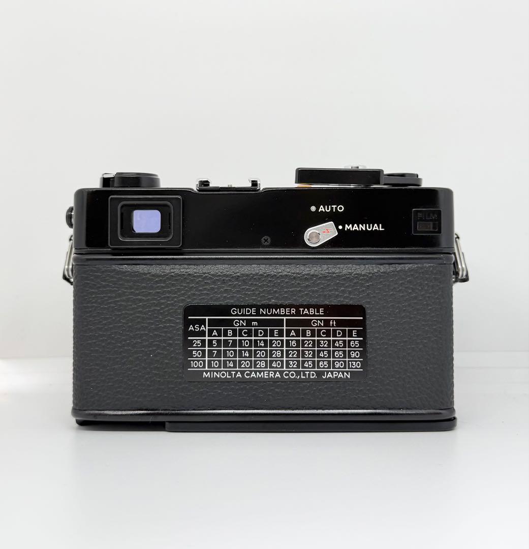 【完動美品】MINOLTA HI-MATIC E ブラック フィルムカメラ