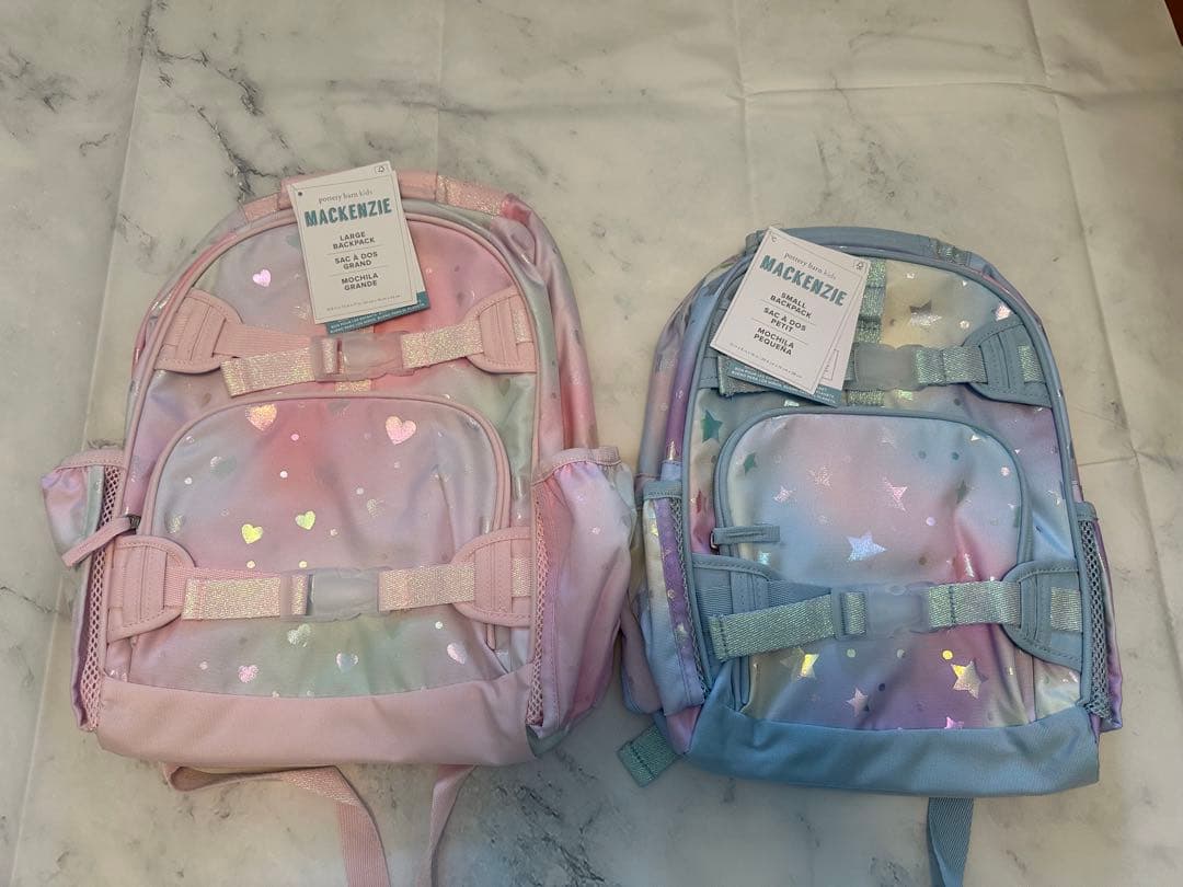 「早い物勝ち」ポッタリーバーン　バックパック　ハート柄